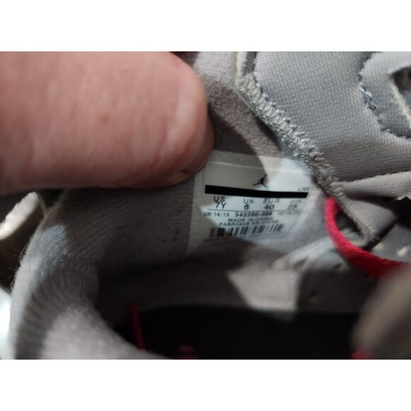 Nike Air Jordan 6 Retro GG Valentine’s Day Silver Pink/Sz. 7Y (8.5 Womens) - Picture 9 of 9